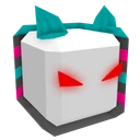 Shiny Candy Cane Cube
