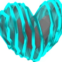 Shiny Peppermint Heart