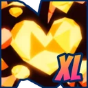 Mythic XL Neon Crystal Heart
