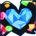 Neon Crystal Heart