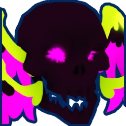Shiny Darkened Skull