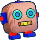Shiny Giant Pixel Robot