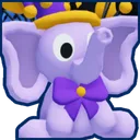 Shiny Jester Elephant Plushie