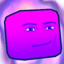 Shiny Man Face Cube