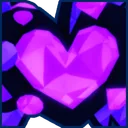 Shiny Mythic Neon Crystal Heart