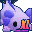 Shiny Mythic XL Jester Axolotl Plushie