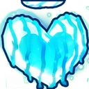 Shiny Peppermint Heart