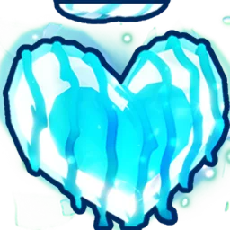 Shiny Peppermint Heart