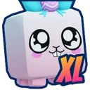 Shiny XL Bow Egg Bunny