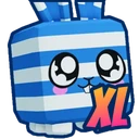 Shiny XL Candycane Bunny