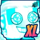 Shiny XL Christmas Robot