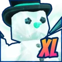 Shiny XL Crystal Snowman