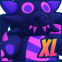 Shiny XL Dark Dragon Plushie