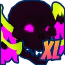 Shiny XL Darkened Skull