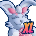 Shiny XL Easter Bunny Plushie