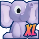 Shiny XL Elephant Plushie