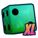 Shiny XL Galaxy Dice