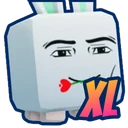 Shiny XL Man Face Bunny