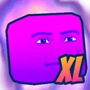 Shiny XL Man Face Cube