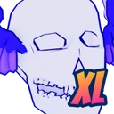 Shiny XL OG Angelic Skull