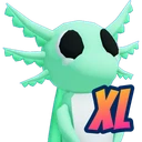 Shiny XL OG Axolotl Plushie