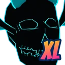 Shiny XL OG Sinister Skull