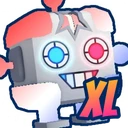 Shiny XL Patriotic Robot