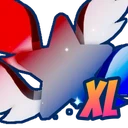 Shiny XL Patriotic Star