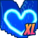 Shiny XL Retro Soul Heart