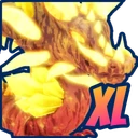 Shiny XL Sapphire Crystal Dragon