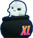 Shiny XL Skull Cauldron