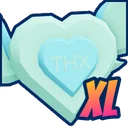 Shiny XL Sweet Candy Heart