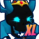 Shiny XL Vampire Skull