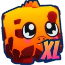 XL Fire Dinosaur