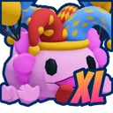 XL Jester Axolotl Plushie