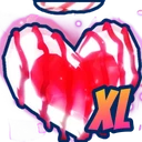XL Peppermint Heart