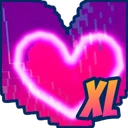 XL Retro Soul Heart