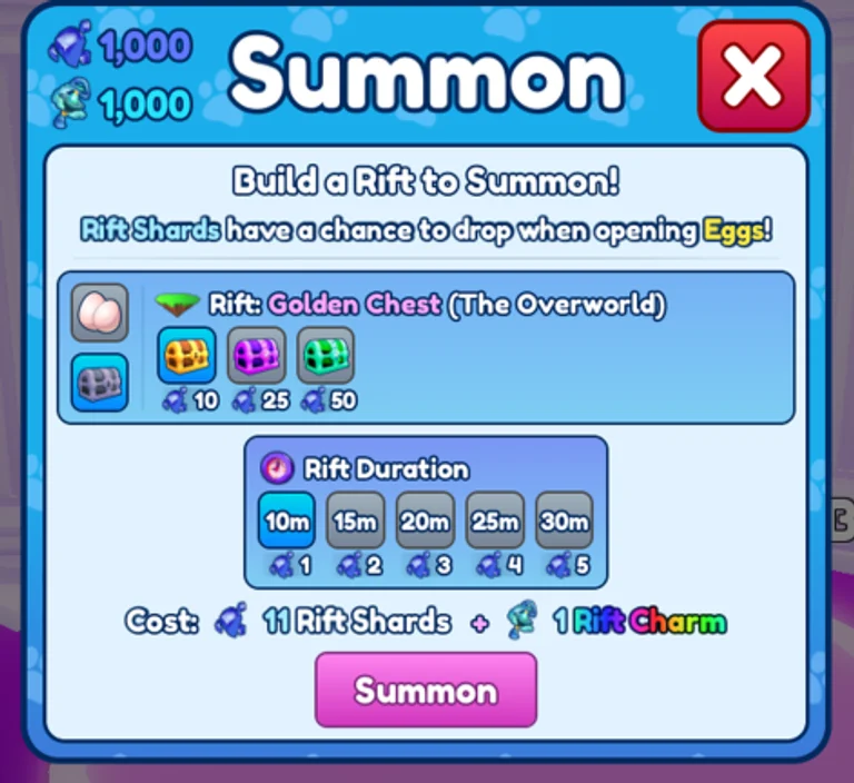Chest Rift Summoning