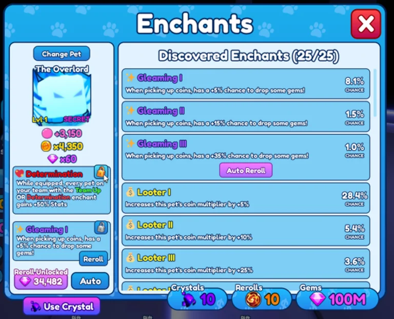Enchant Locking