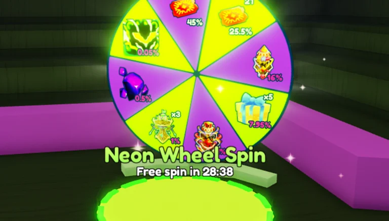 Neon Wheel Spin