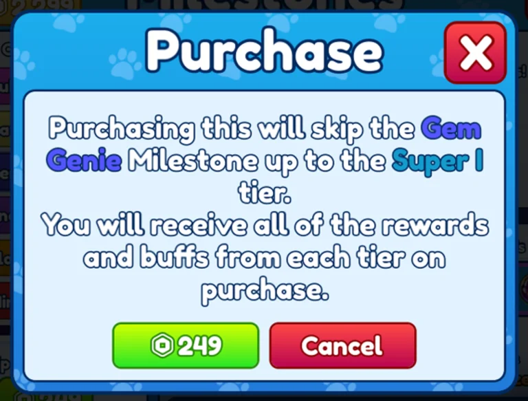 New Player Milestone Skips
