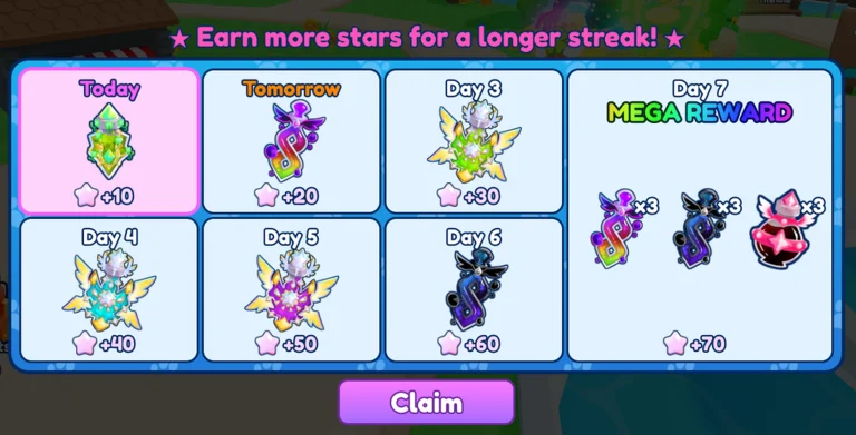 Daily Rewards Updated
