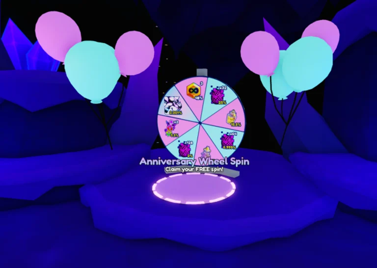 Anniversary Wheel Spin