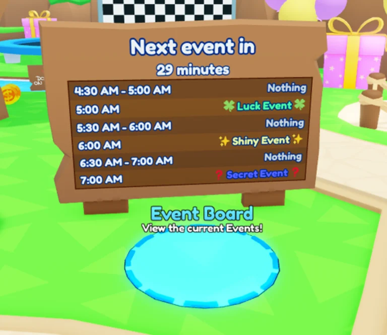 Global Event Board