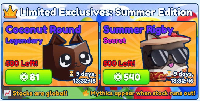 New Summer Exclusive Pets