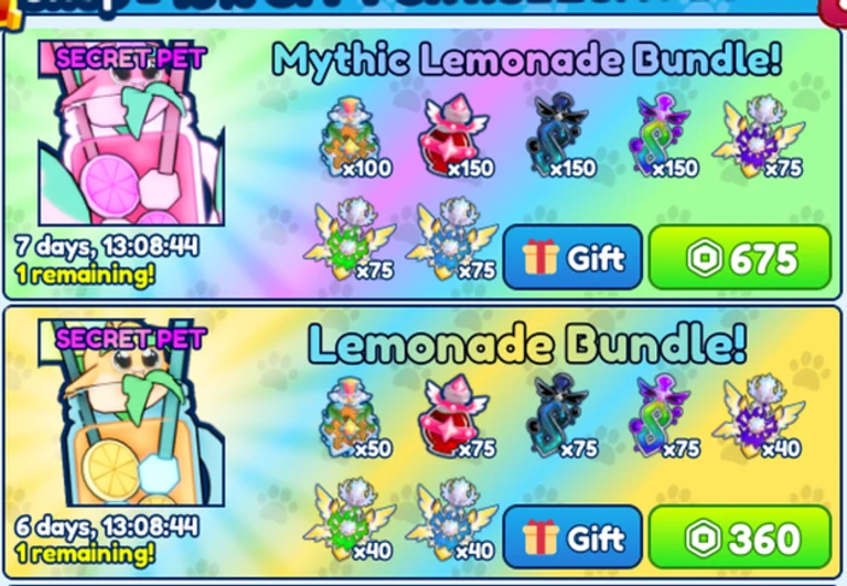 New Shop Bundles