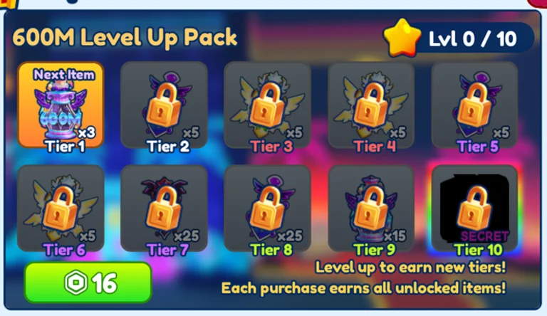 600M Level Up Pack