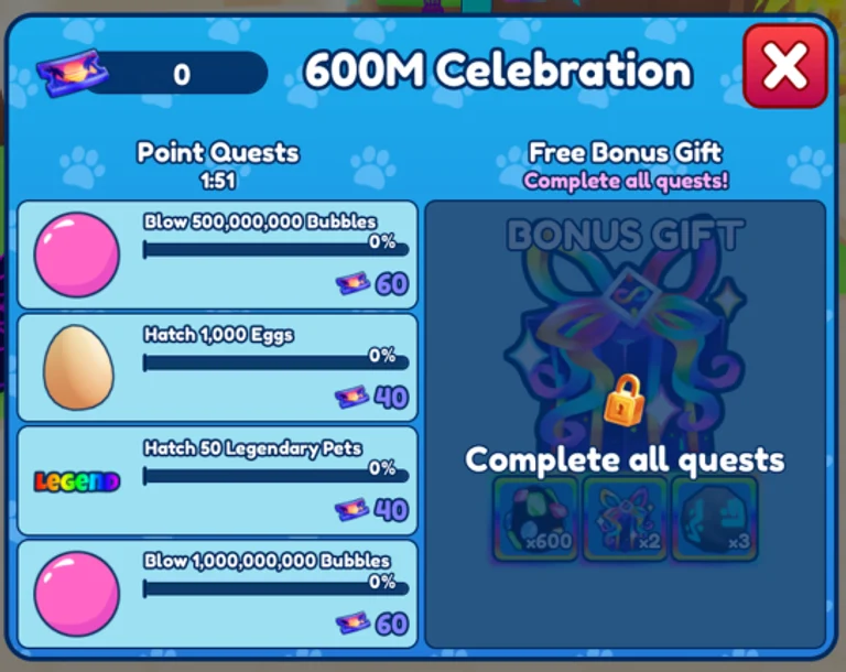 600M Celebration Event