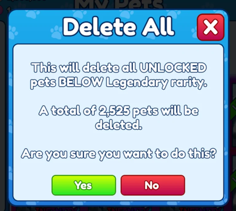 Mass Delete Button