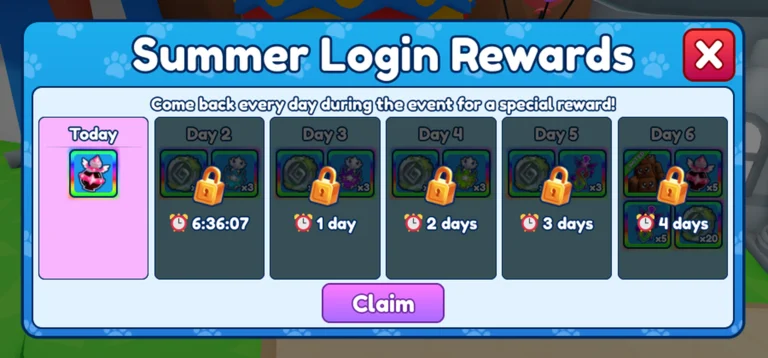 Summer Login Event